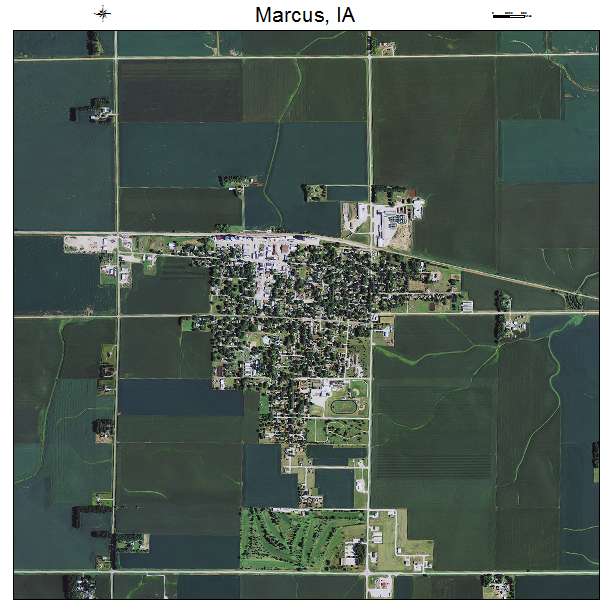 Marcus, IA air photo map