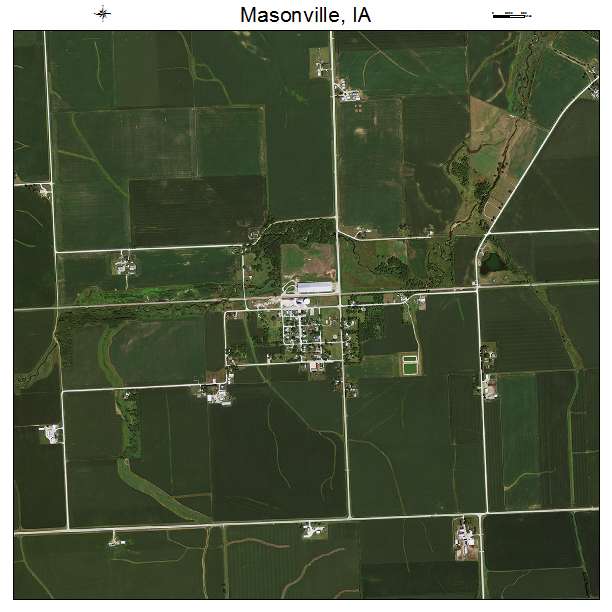 Masonville, IA air photo map