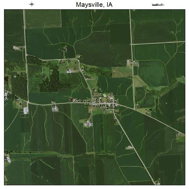 Maysville, IA air photo map