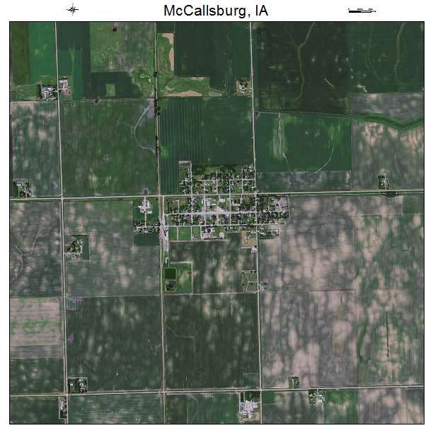 McCallsburg, IA air photo map