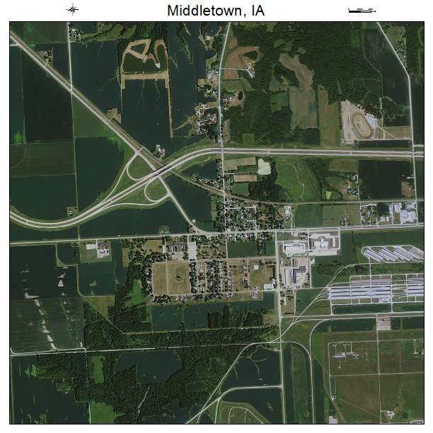 Middletown, IA air photo map
