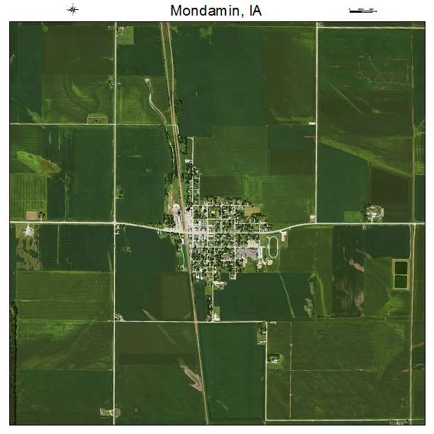 Mondamin, IA air photo map