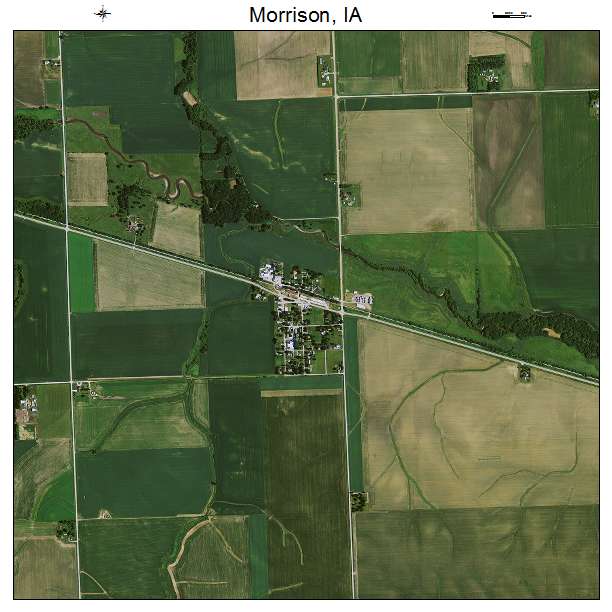 Morrison, IA air photo map