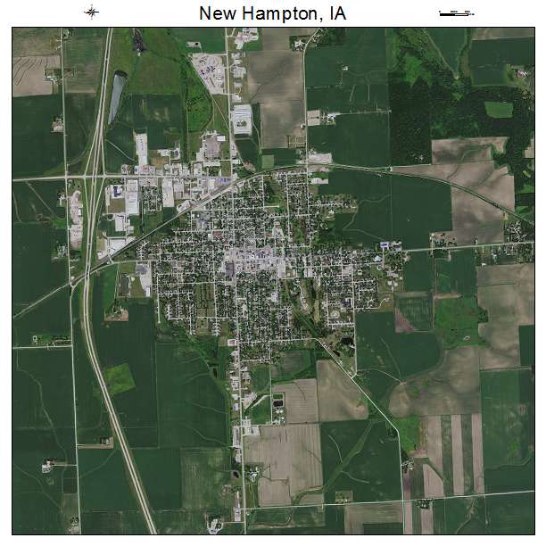 New Hampton, IA air photo map