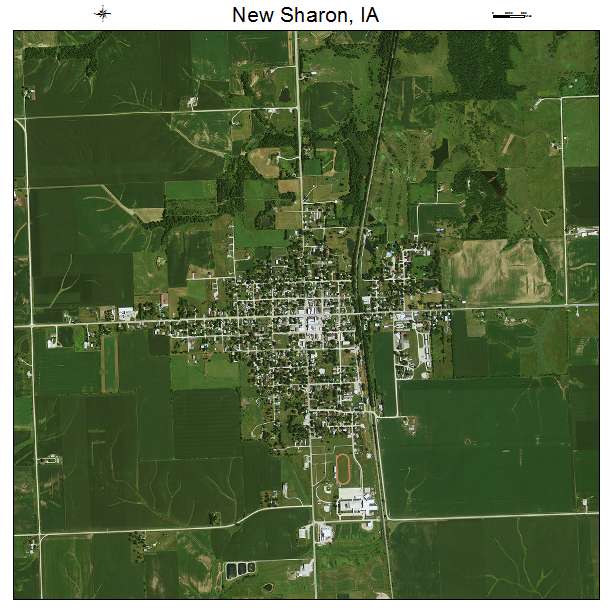 New Sharon, IA air photo map