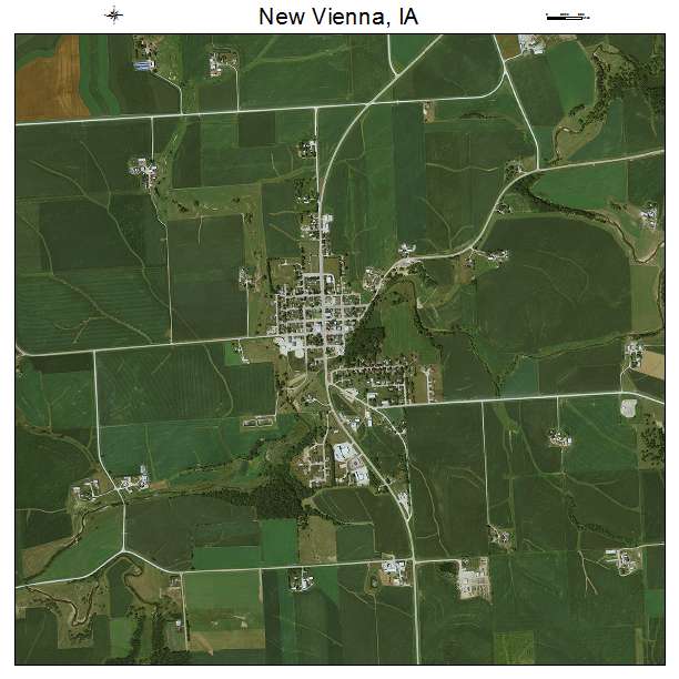 New Vienna, IA air photo map