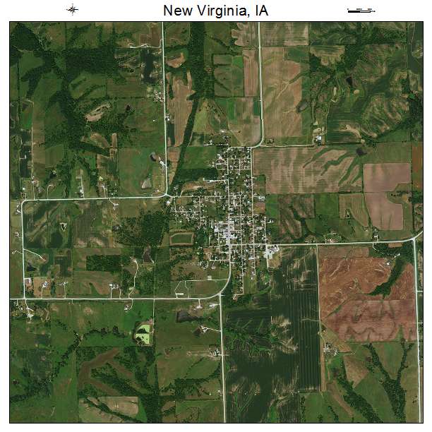 New Virginia, IA air photo map