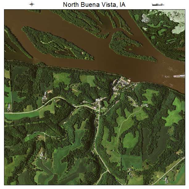 North Buena Vista, IA air photo map