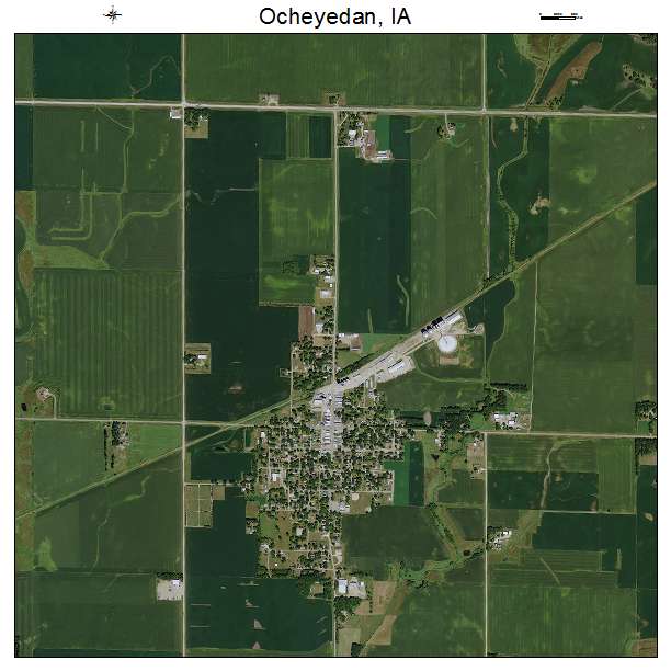 Ocheyedan, IA air photo map