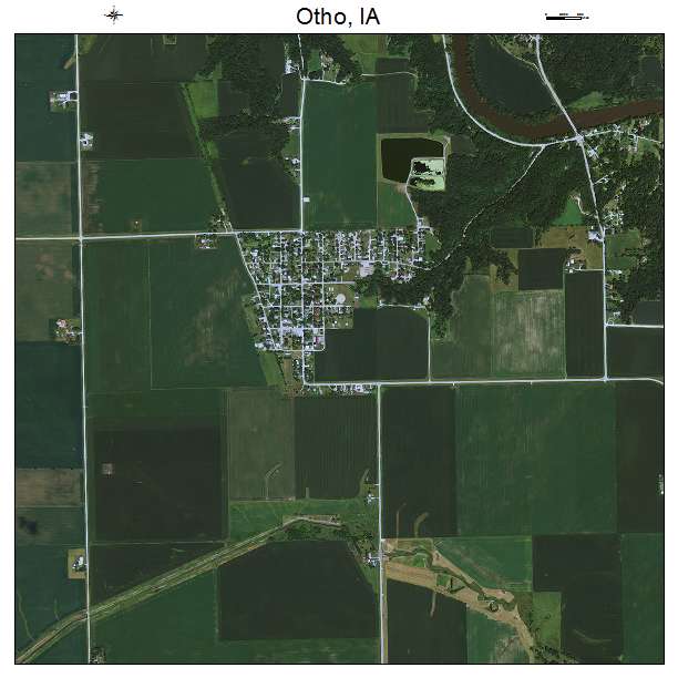 Otho, IA air photo map