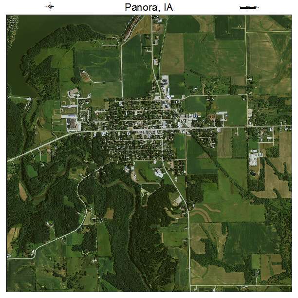 Panora, IA air photo map