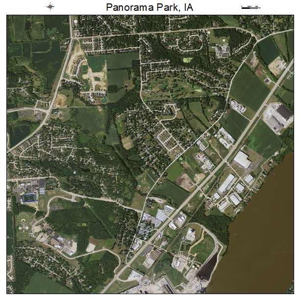 Panorama Park, IA air photo map
