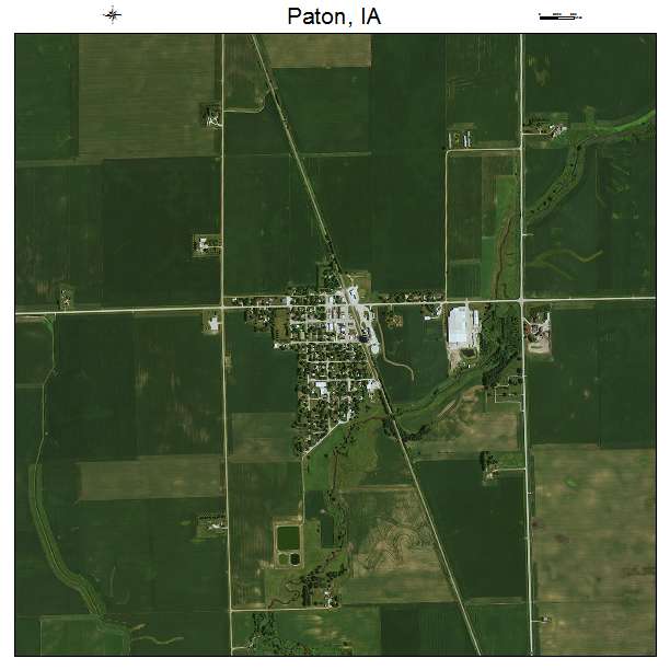 Paton, IA air photo map