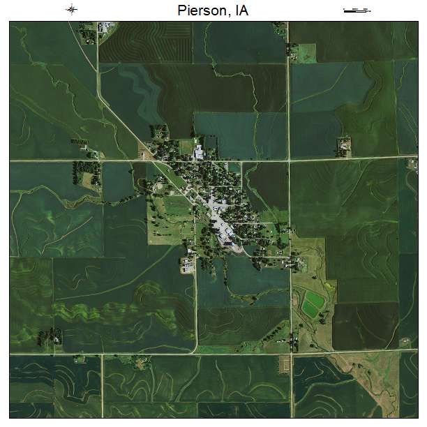 Pierson, IA air photo map