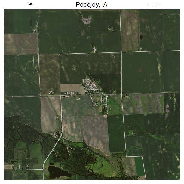 Popejoy, IA air photo map