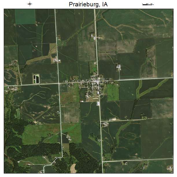 Prairieburg, IA air photo map