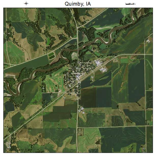 Quimby, IA air photo map