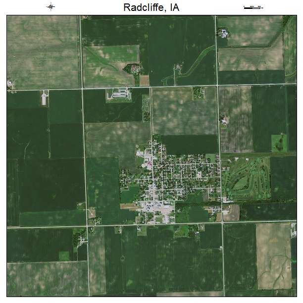 Radcliffe, IA air photo map