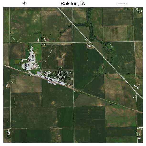 Ralston, IA air photo map