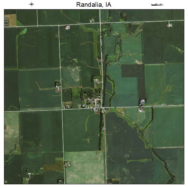 Randalia, IA air photo map
