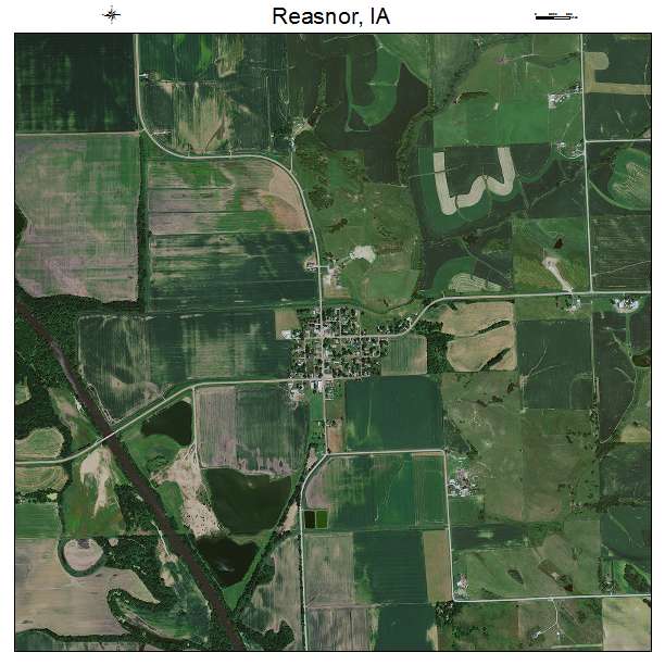 Reasnor, IA air photo map
