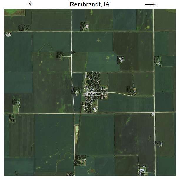 Rembrandt, IA air photo map
