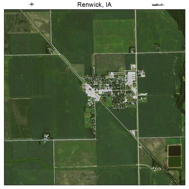Renwick, IA air photo map