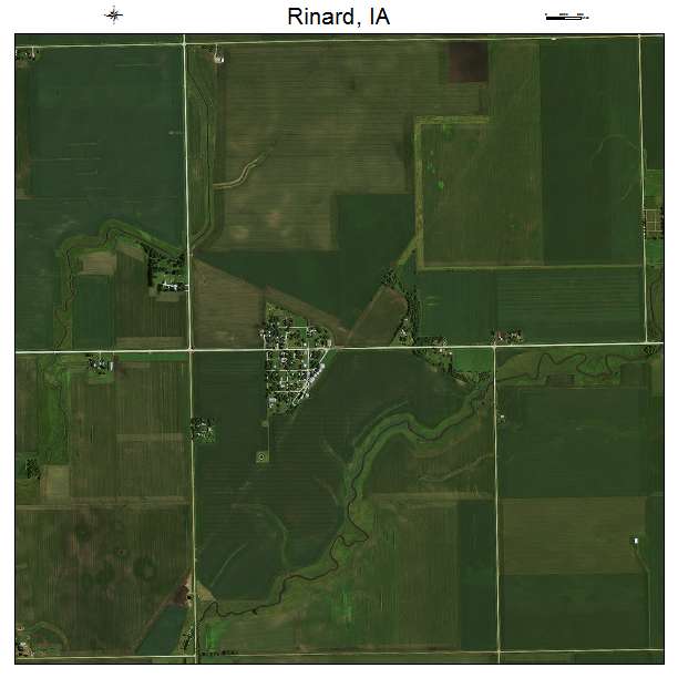 Rinard, IA air photo map