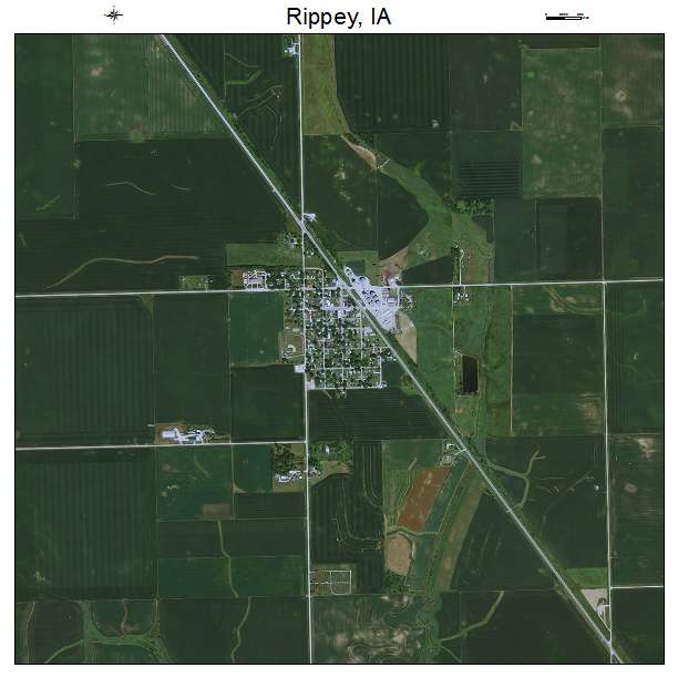 Rippey, IA air photo map