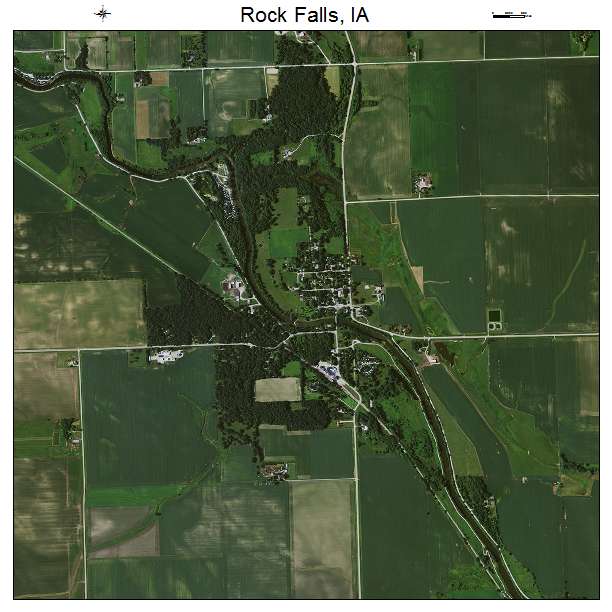 Rock Falls, IA air photo map