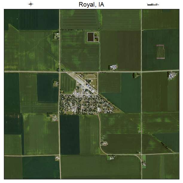 Royal, IA air photo map