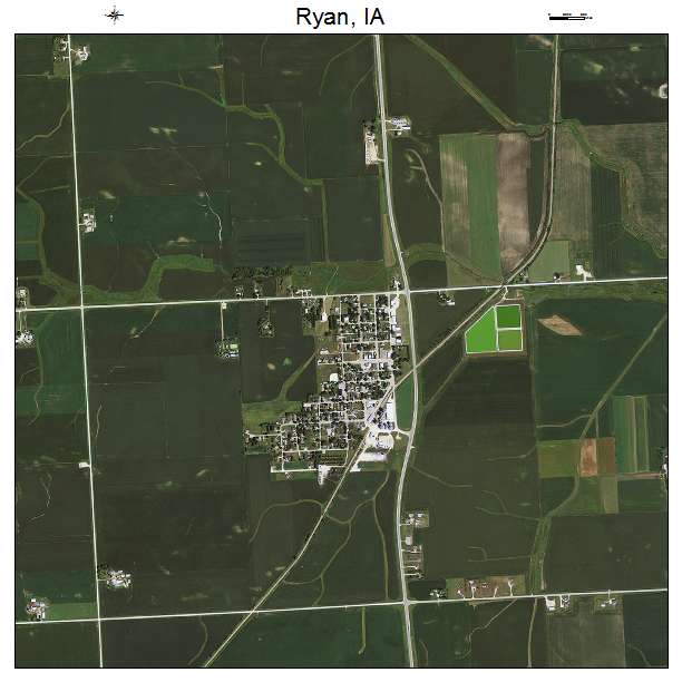 Ryan, IA air photo map