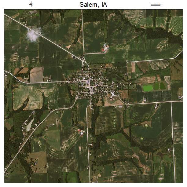 Salem, IA air photo map
