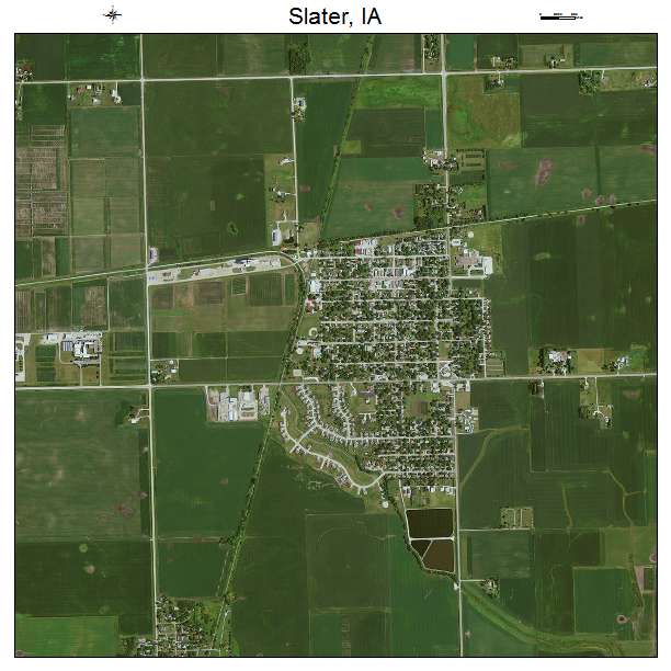 Slater, IA air photo map