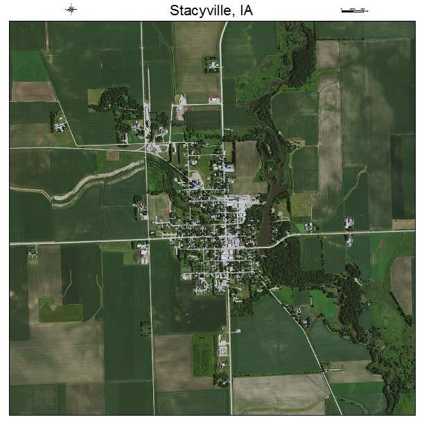 Stacyville, IA air photo map