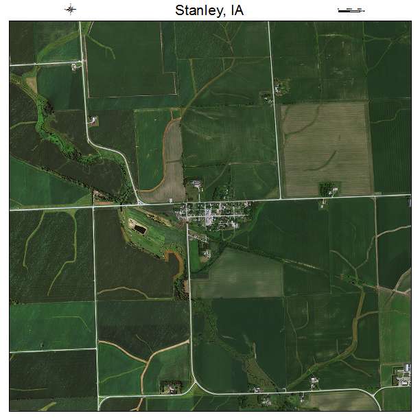 Stanley, IA air photo map