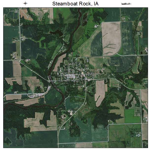 Steamboat Rock, IA air photo map
