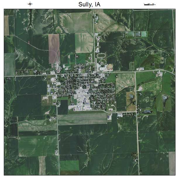 Sully, IA air photo map