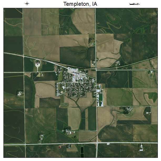 Templeton, IA air photo map