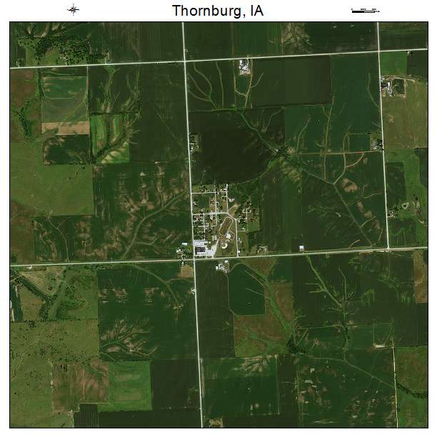 Thornburg, IA air photo map