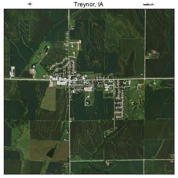 Treynor, IA air photo map