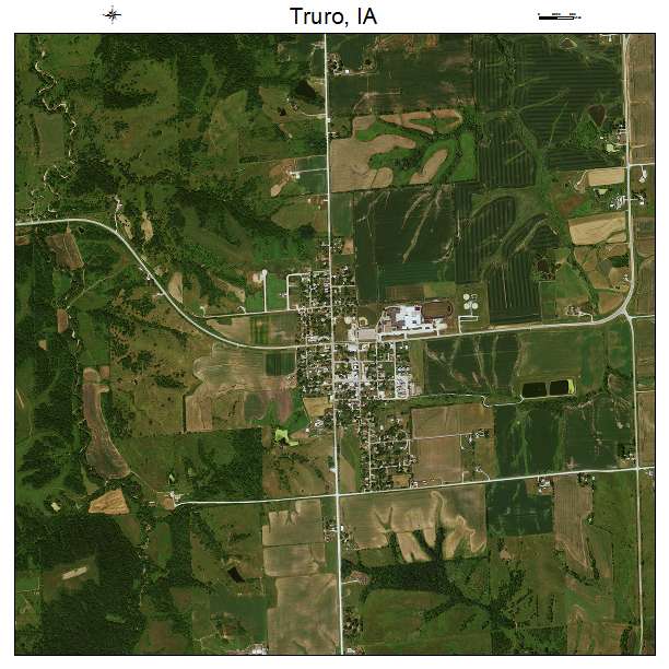 Truro, IA air photo map