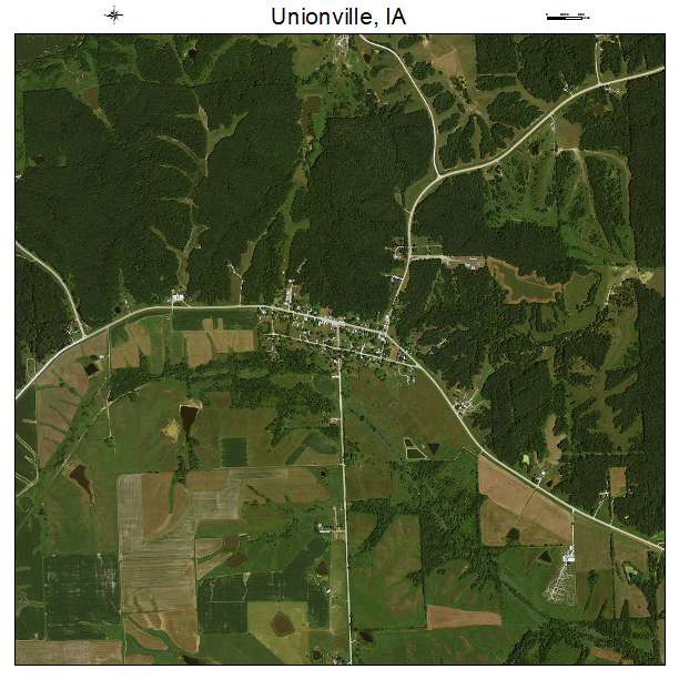 Unionville, IA air photo map