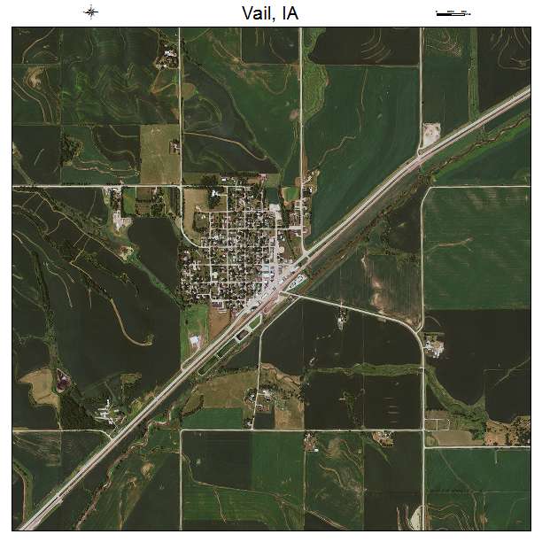 Vail, IA air photo map
