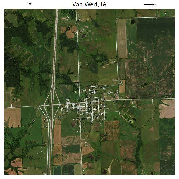 Van Wert, IA air photo map
