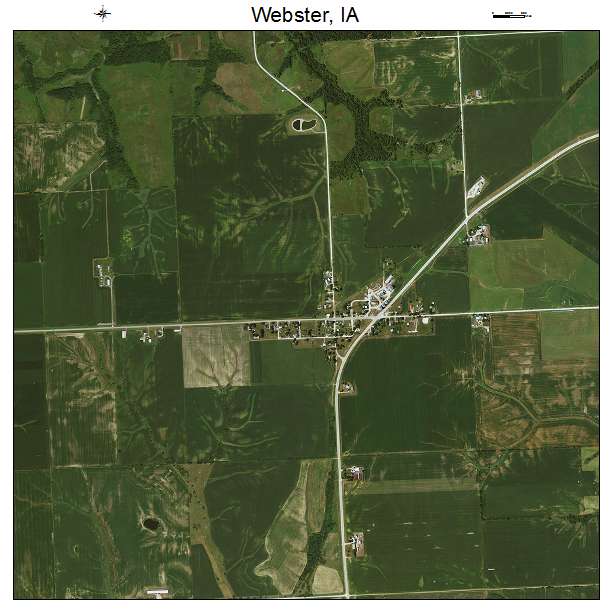 Webster, IA air photo map