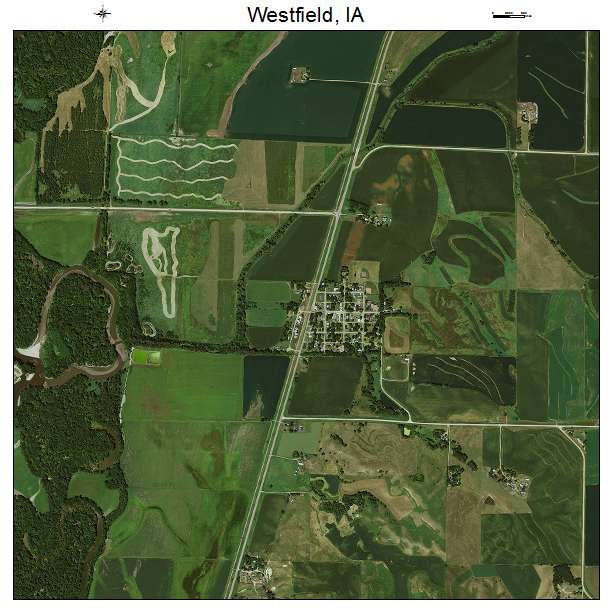 Westfield, IA air photo map