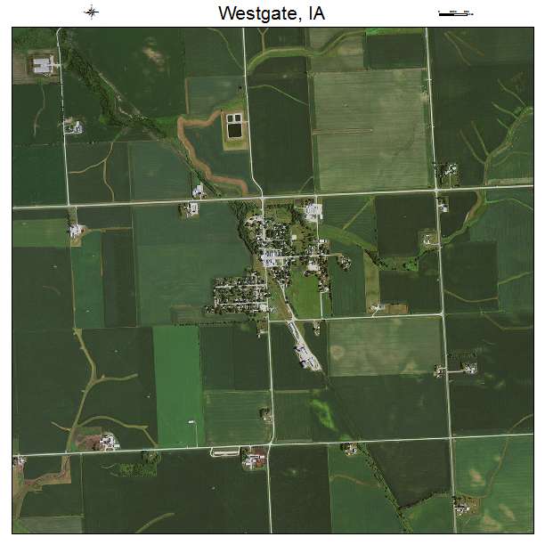 Westgate, IA air photo map