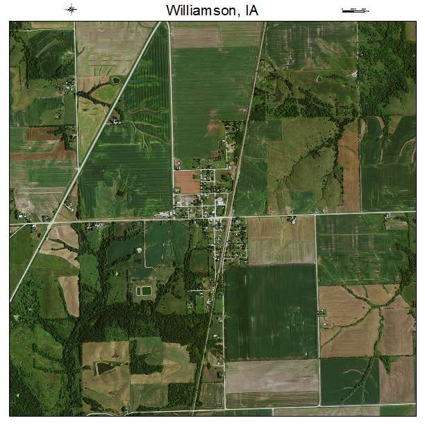 Williamson, IA air photo map