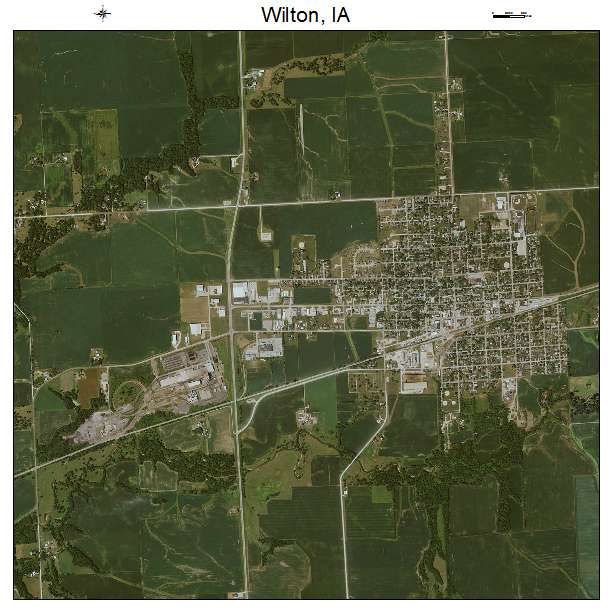 Wilton, IA air photo map